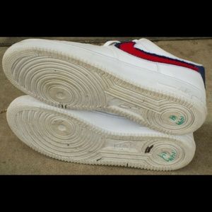 Nike Air Force 1 07 LV8 Sz 13 White Red Blue